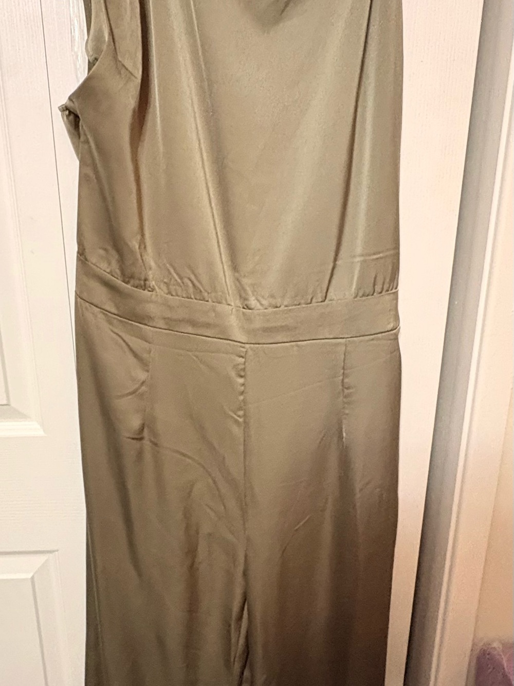 Fashion Nova Olive Green Sleeveless Maxi Dress